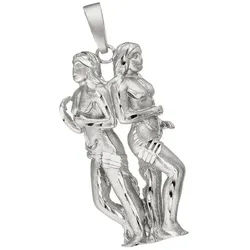 JOBO Sternzeichenanhänger Anhänger Sternzeichen, 925 Silber rhodiniert silberfarben