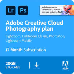 Adobe Creative Cloud Photography Plan 20 GB