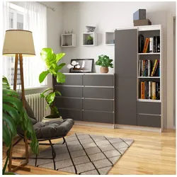 Raumhirsch Furniture Standregal Modernes Bücherregal für Wohnzimmer - Zeitloses Design - Regal, 180x60x30 cm, 7 Fächer, kratzfest, Laminatplatte, Selbstmontage grau|weiß