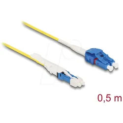 DELOCK 88291 - LWL Kabel, CS / LC Duplex UPC, G657A2 / OS2 Uniboot 0,5 m