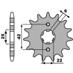 PBR Standard-Stahlkettenrad 278 - 530