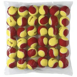 Wilson Tennisball Methodikbälle Stage 3 Starter gelb/rot 36er Beutel gelb|rot