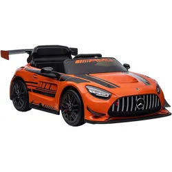 Xxxl Elektro-Kinderauto , Orange, Schwarz , Metall, Kunststoff , 58x29x115 cm , unisex , Freizeit & Co, Gartenspielzeug, Kinder-Elektrofahrzeuge