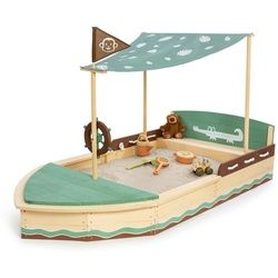 Muddy Buddy Sandkasten , Braun, Grün, Naturfarben , Holz , Zypresse , massiv , 110x120x195 cm , EN 71 , Sitzfläche , Freizeit & Co, Gartenspielzeug, Sandspielzeug