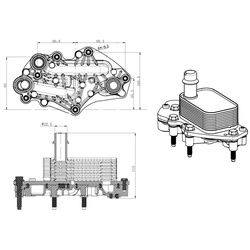 NRF Ölkühler für Opel Zafira Tourer C Astra J Meriva B Vauxhall Mk II (B) III