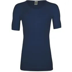 wobera Angora Herrenunterhemd 1/2 Arm 50% 1 St dunkelblau Männer