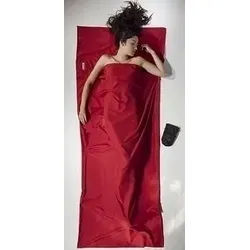 Cocoon TravelSheet Polyester Hüttenschlafsack (Wärmeleistung +3°C / Max. Körpergröße 190cm / Gewicht 0,29kg) cranberry