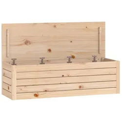 vidaXL Truhe 109 x 365 x 33 cm Truhe Spielzeugtruhe Holztruhe Aufbewahrungstruhe Ki braun