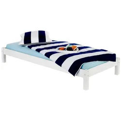 Idimex Futonbett Taifun 90X200 Cm , Weiß , Holz , Kiefer , Mode , 90x200 cm , FSC Mix , Schlafzimmer, Betten, Futonbetten