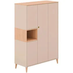 Paidi Babykleiderschrank , Buchefarben, Beige , Holzwerkstoff , massiv , 141.2x205.8x51.3 cm , Blauer Engel, Goldenes M , Baby & Kindermöbel, Babyzimmer, Babyzimmer-Serien