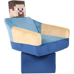 Minecraft Gamingsessel , Blau, Multicolor , Textil , Gaming , 69x96x75 cm , Sitzfläche 360° drehbar, inklusive Armlehnen , Büromöbel, Bürostühle, Gaming-Sessel