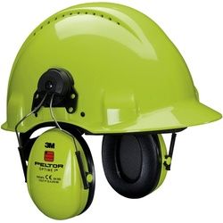 3M Peltor Optime I Kapselgehörschutz, Helmbefestigung Hi-Viz, mit Helmadapter P3E (für alle 3M Helme, ausgenommen G2000), SNR = 26 dB, H510P3EV