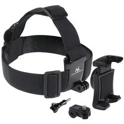 Maclean Halterung MC-825, (Kopfband Halterung Fast Connect für Smartphones, Kamerad) schwarz