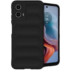 Motorola Moto G34 Hülle - Silikon - imoshion Soft Case/Backcover - Handyhülle Schwarz - Kein Design