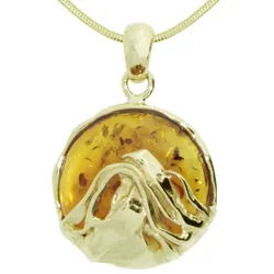 OSTSEE-SCHMUCK Kette mit Anhänger Ostsee-Schmuck Kette mit Anhänger Anngret (2-tlg) goldfarben 42 cm