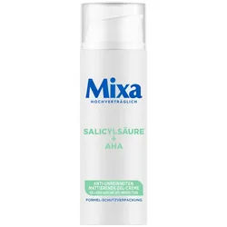 Mixa Gesichtspflege MIXA ANTI-UNREINHEITEN MATTIERENDE GEL-CREME, für ölige Haut, sorgt für ein mattes Hautbild, mildert Pickelmale weiß