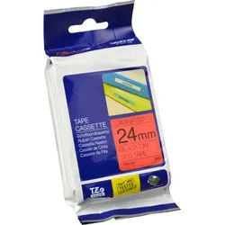 Brother P-Touch Band TZe-451 schwarz auf rot 24mm / 8m laminiert