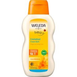 Weleda Baby Cremebad Calendula - reinigt zarte Haut behutsam & sanft, schonende Pflege Bad 200 ml Unisex 200 ml Bad