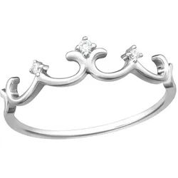 Order & Smile Schmuck Silberring Ring Krone Silber 925 silberfarben 52