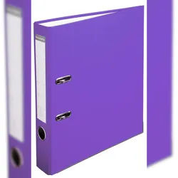 Exacompta 915417B 20x Ordner PP, mit 2 Ringen, Rückenbreite 50mm, 32x29cm für DIN A4 - Lila