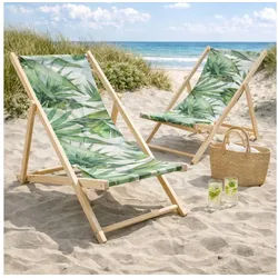 HAGO Gartenstuhl Strandliege Sonnenliege Liegestuhl Gartenstuhl Gartenliege Klappstuhl (3 St)