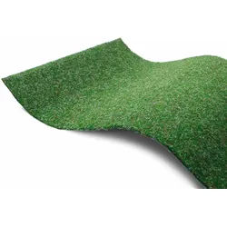 Kunstrasen "GREEN, Gesamthöhe 7,5 mm, Made in Netherlands", grün, B:200cm L:2.800cm, Polypropylen (PP), PRIMAFLOR-IDEEN IN TEXTIL, Teppiche, Rasenteppich, blau, mit Drainage-Noppen