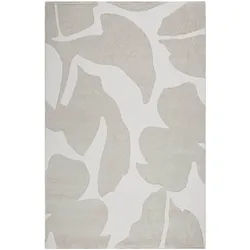 Teppich ESPRIT "Sara", beige, B:200cm H:12mm L:290cm, Polypropylen, Teppiche, Teppich, Kurzflorteppich, gewebt, floral, modern, Wohnzimmer, trendig