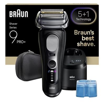 Braun Series 9 Pro+ 9660CC Folierakapparat Trimmer Svart, Silver