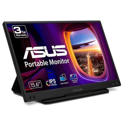 ASUS ZenScreen MB166C tietokoneen litteä näyttö 39,6 cm (15.6") 1920 x 1080 pikseliä Full HD LED Musta