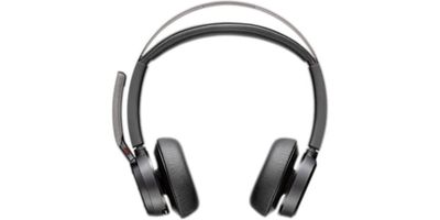 HP Poly Voyager Focus 2 USB-C Headset med laddningsstation, MS Teams/Zoom-certifierad, ANC, svart