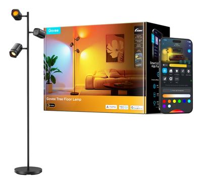 Govee Tree Floor Lamp Intelligent gulvbelysning Wi-Fi/Bluetooth 72 W