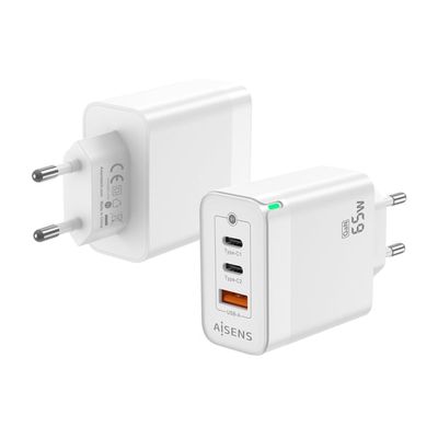 AISENS ASCH-65W3P007-W mobilladdare Universal Vit AC Snabb laddning inomhus