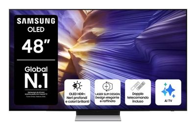 Samsung QE48S90FAEXZT TV 121,9 cm (48") 4K Ultra HD Smart TV Wi-Fi Sort