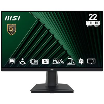 MSI Pro MP225V tietokoneen litteä näyttö 54,5 cm (21.4") 1920 x 1080 pikseliä Full HD LCD Musta