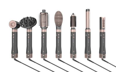 GA.MA Multistyler UniQ Vibrance Airflow Grå, Rosa 1500 W 1,8 m