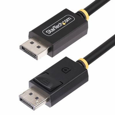 StarTech.com 1 m DisplayPort 2.1-kabel, VESA-certifierad DP80 DisplayPort-kabel med UHBR20/HDR/DSC 1.2a/HDCP 2.2, 16K/8K 60 Hz, 4K 240 Hz, 80 Gbps, DP 2.1-kabel, UHD-bildskärmssladd, H/H