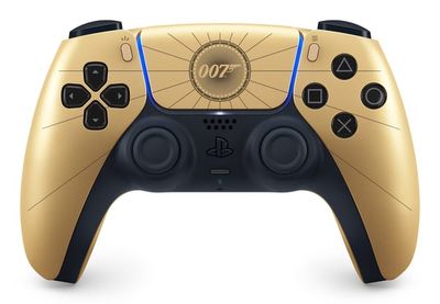 Sony Interactive Entertainment DualSense Wireless Controller – 007 First Light Limited Edition Sort, Guld Bluetooth/USB Gamepad Analog/digital PlayStation 5, Android, MAC, PC, iOS