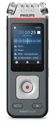 Philips VoiceTracer Svart, Grå