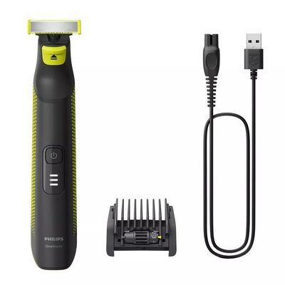 Philips QP6506/15 miesten parranajokone Teräverkollinen parranajokone Trimmeri Musta, Lime
