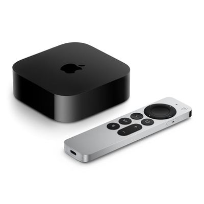 Apple TV 4K Svart, Silver 4K Ultra HD 128 GB Wi-Fi Nätverksansluten (Ethernet)