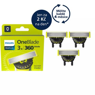 Philips Norelco OneBlade OneBlade QP430/50 Ersättningsrakblad 3-pack