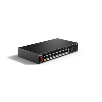 Dahua Technology PoE SF1008LP Ohanterad L2 Fast Ethernet (10/100) Strömförsörjning via Ethernet (PoE) stöd Svart