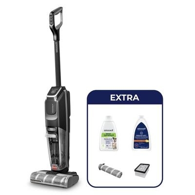 Bissell CrossWave OmniFind Pro Upprättstående dammsugare Batteri Torr&våt Polytetrafluoreten (PTFE) Utan påse 0 l 130 W Svart, Titan