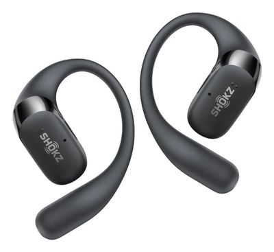 SHOKZ OpenFit 2 Headset True Wireless Stereo (TWS) Öronkrok, Öppen öronmodell Samtal/musik/sport/vardag Bluetooth Svart
