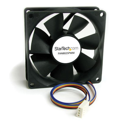 StarTech.com FAN8025PWM kylsystem för dator Datorväska Fan 8 cm Svart
