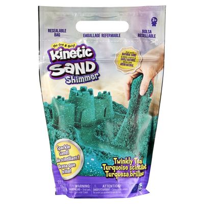 Kinetic Sand KNS RFL 2lb ShmrSd TwinklyTeal GML