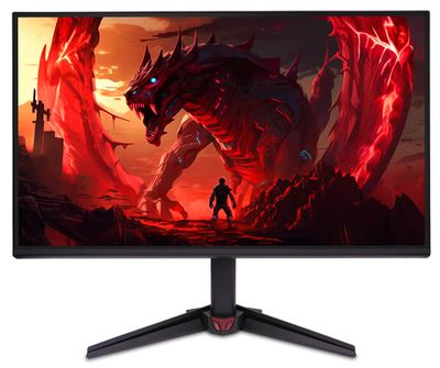 Acer NITRO VG0 VG240Y P6bmipx tietokoneen litteä näyttö 60,5 cm (23.8") 1920 x 1080 pikseliä Full HD LCD Musta, Punainen