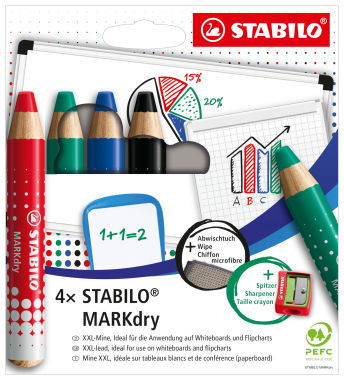 STABILO MARKdry 4 stk