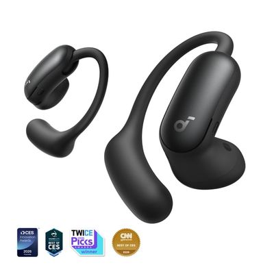 Soundcore AeroFit 2 Pro Headset True Wireless Stereo (TWS) Ørekrog Opkald/Musik/Sport/Hverdag Bluetooth Sort