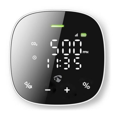 Nedis SmartLife Air Quality Monitor Sort, Hvid